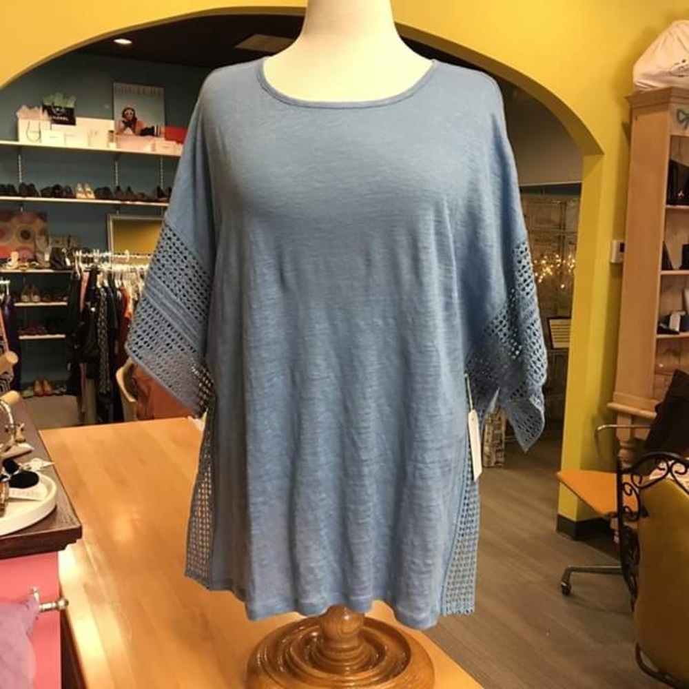 🆑NEW Ruby Ribbon Dolman Lace Tunic